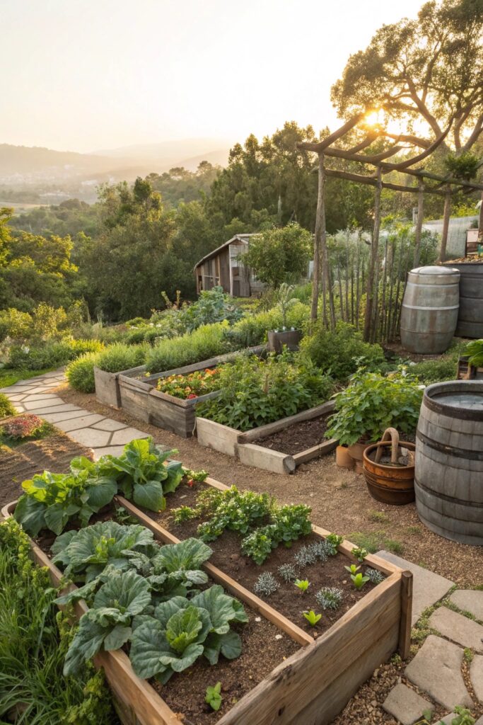 growing own fresh vegetables