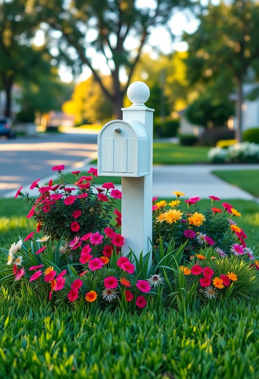 planting around mail boxes