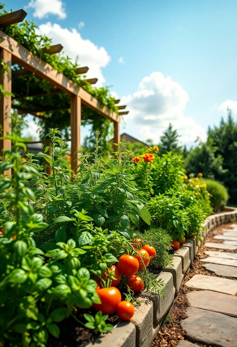 planting herbs together harmoniously