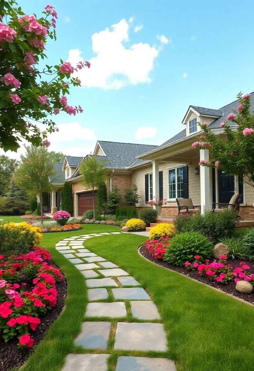 porch yard landscape designs