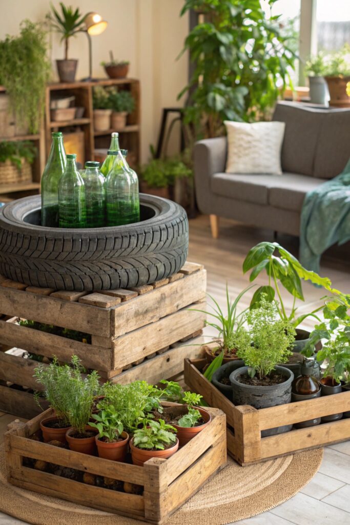 gardens made from recycling