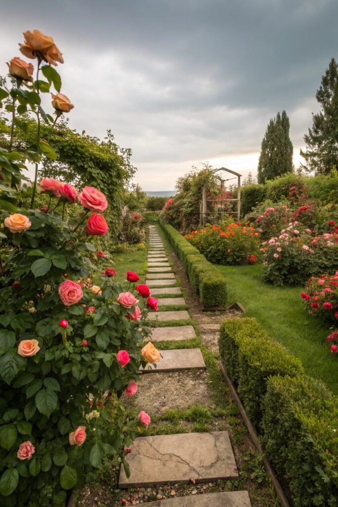 garden full of roses