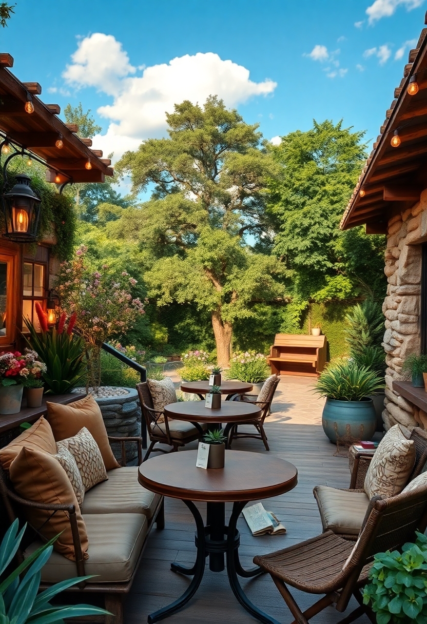 rural outdoor dining space