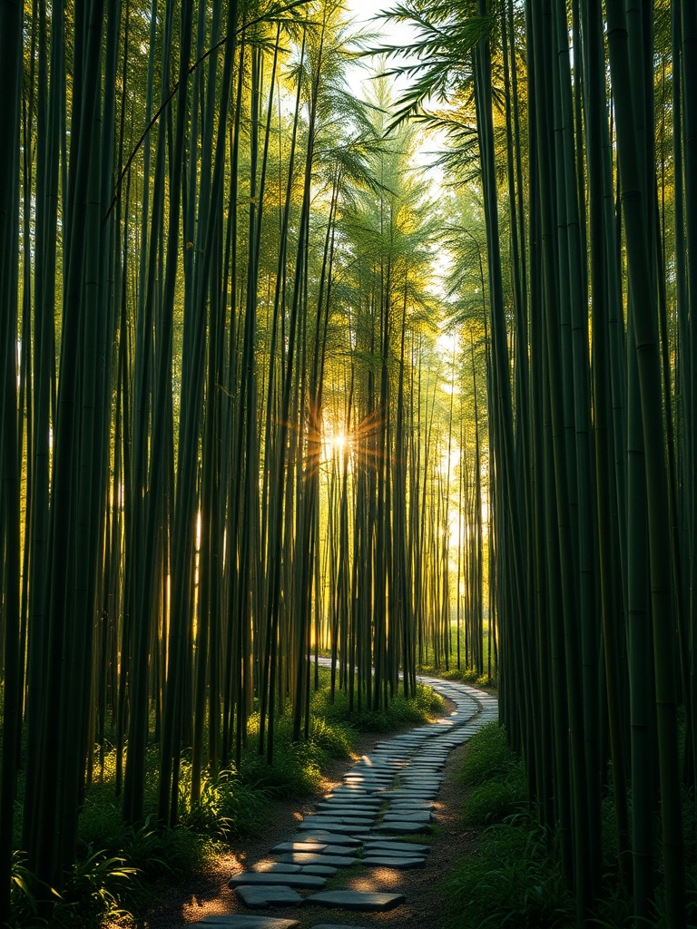 serenity of bamboo forests