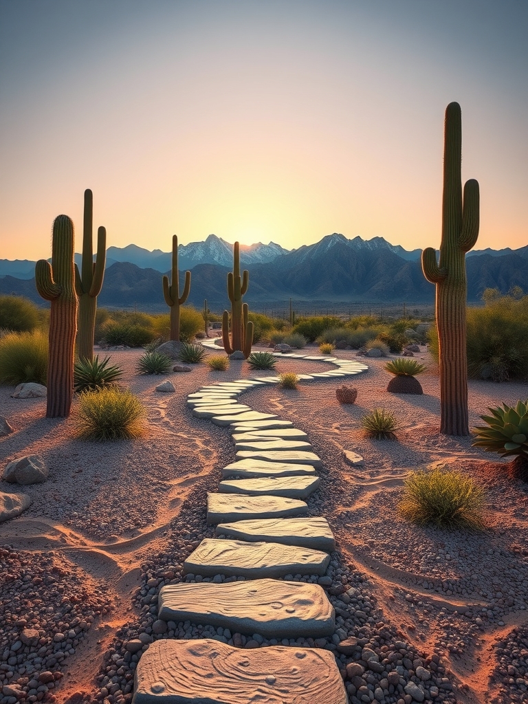 serenity of desert landscapes