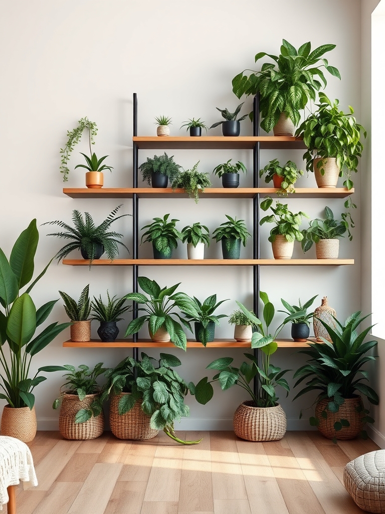 shelves for plant display