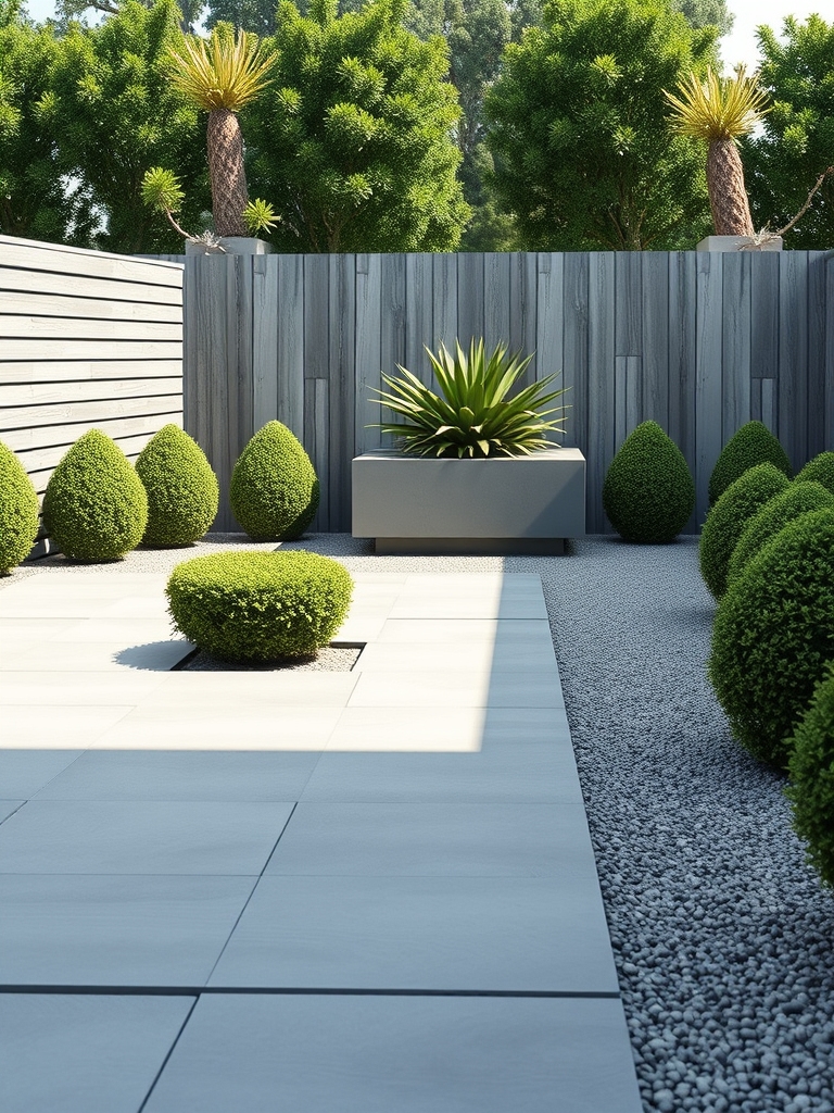 simplistic outdoor space design