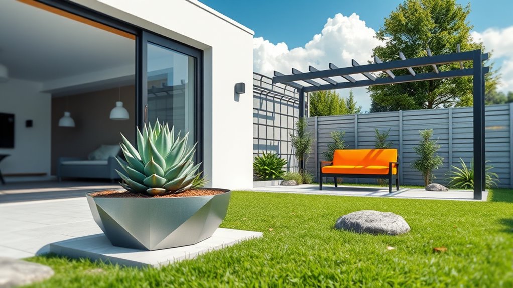 sleek outdoor design spaces