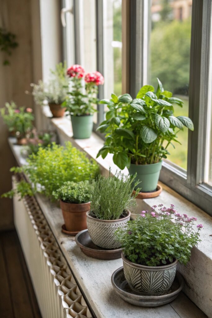 growing herbs in containers