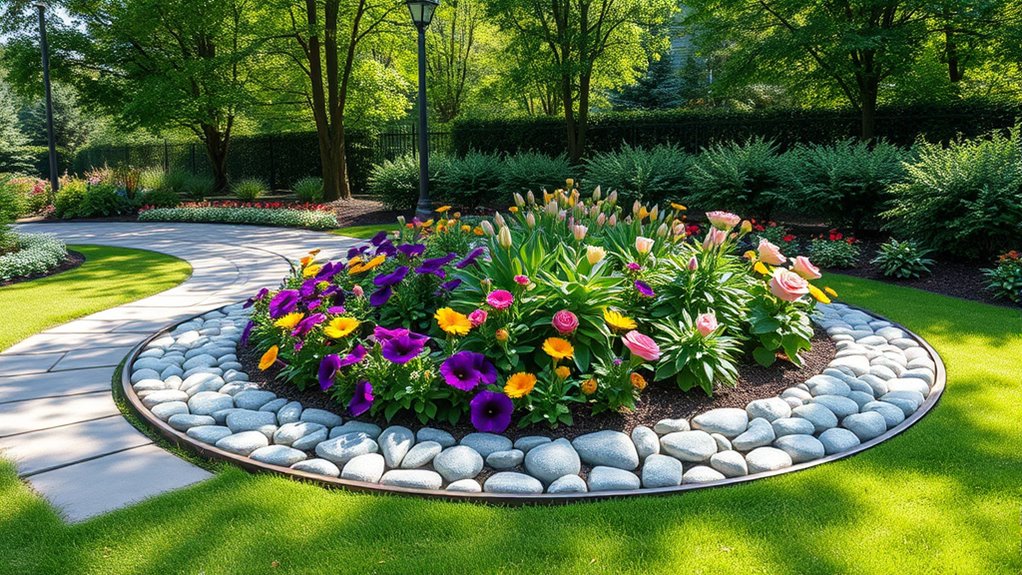 small rock garden borders