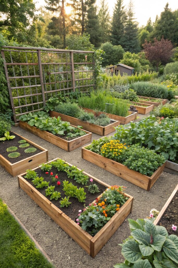 growing vegetables in boxes