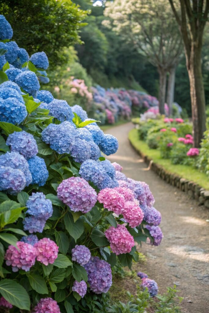 beautiful blue flowering shrubs