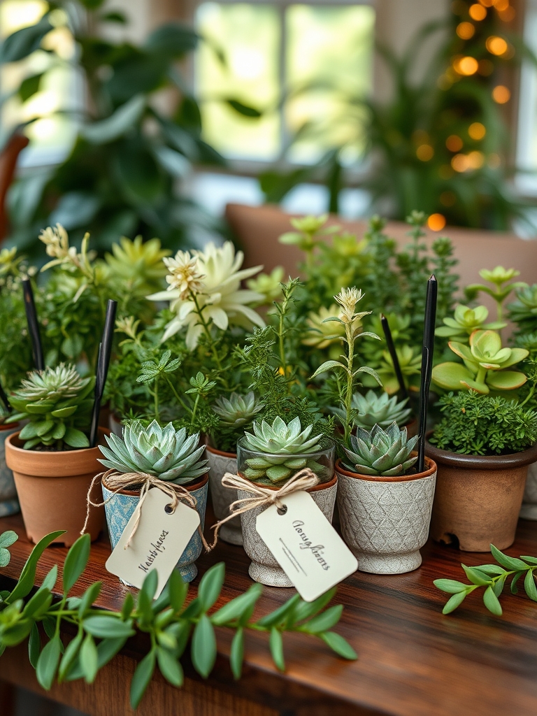 unique plant wedding favors