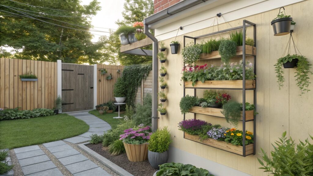 gardening on a wall