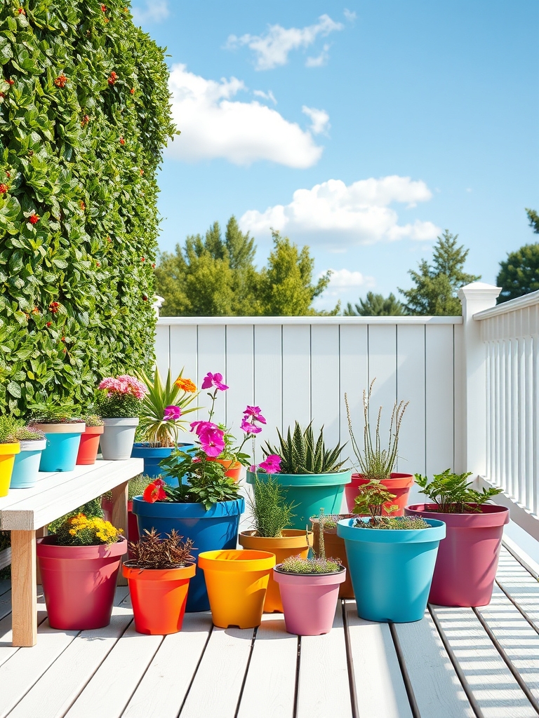 vibrant containers for gardens