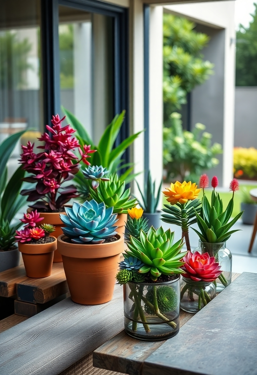 vibrant plants for spaces