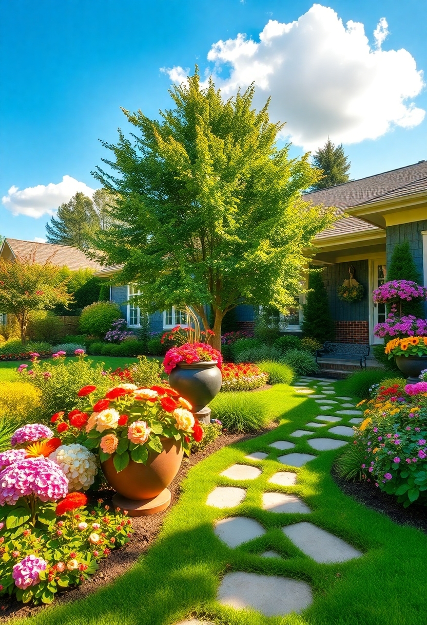 vibrant yard landscaping designs