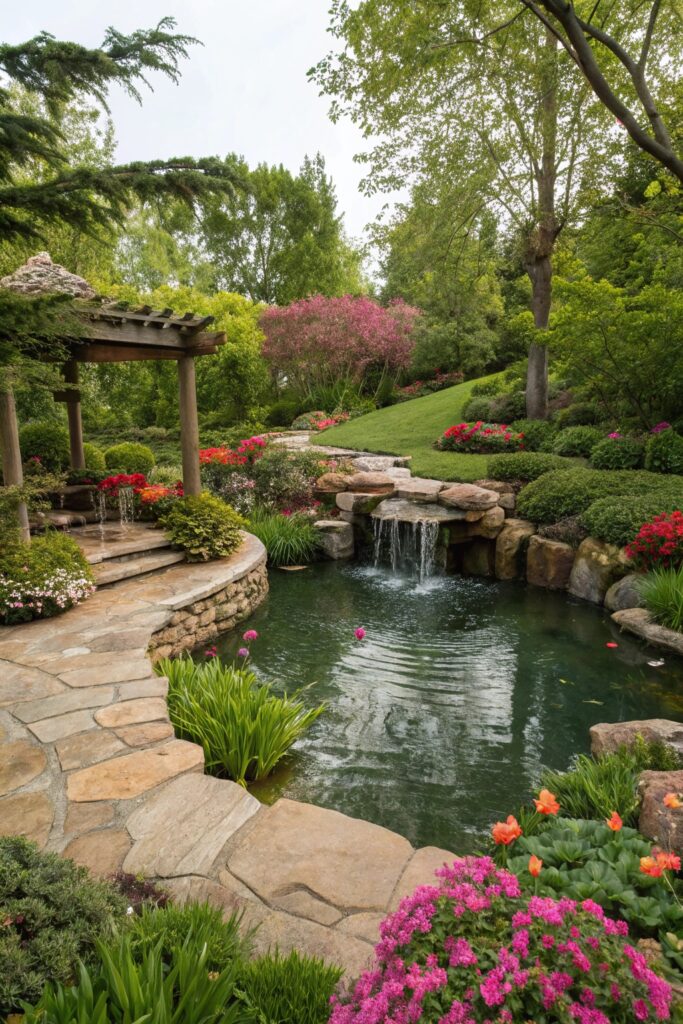 beautiful yard focal points