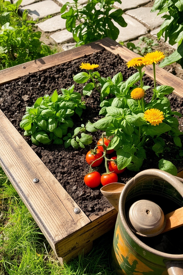 eco friendly pallet garden bed