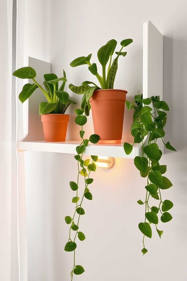 low light vertical plant displays