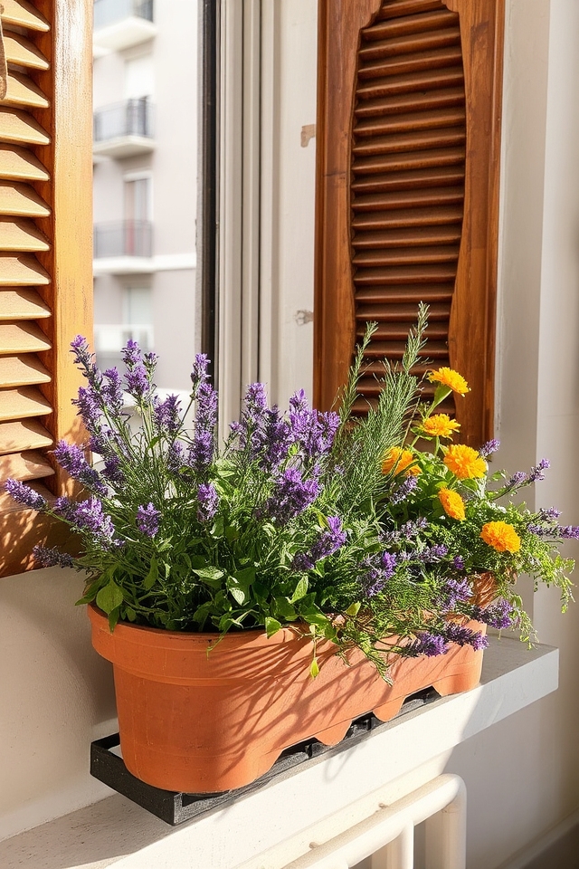 sunny vertical container gardens