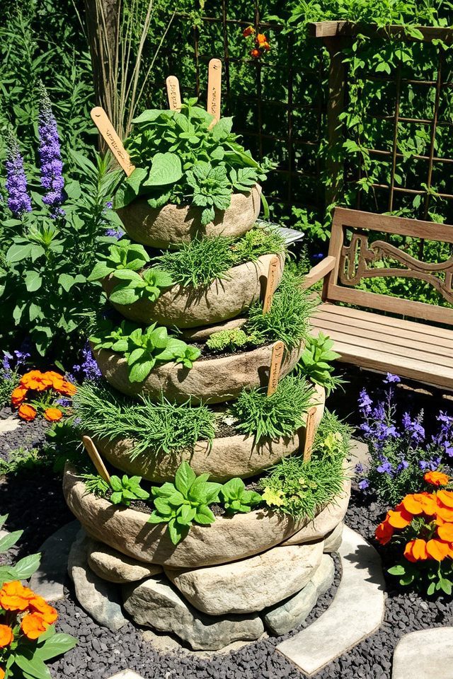 accessible vertical herb garden