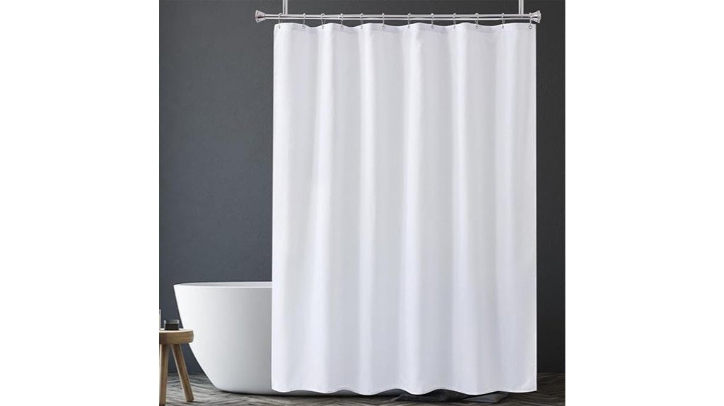 amazer white shower curtain