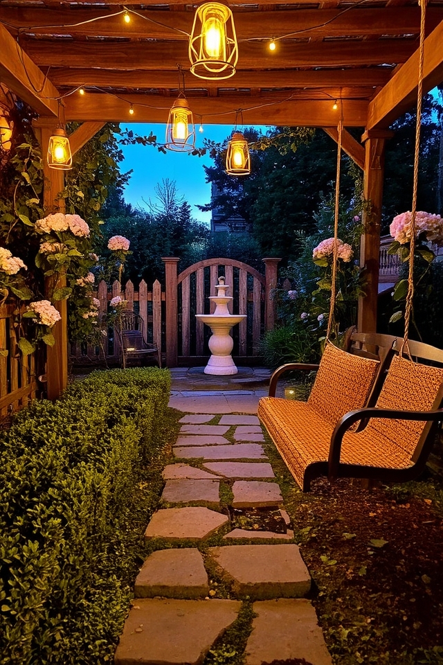 ambiance enhancing outdoor lighting
