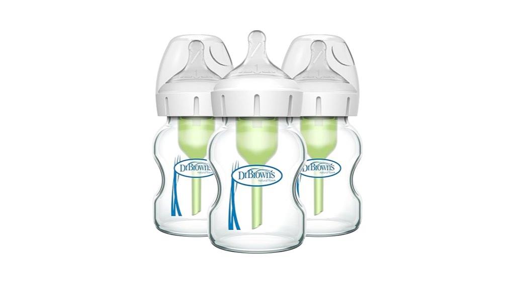 anti colic glass baby bottles