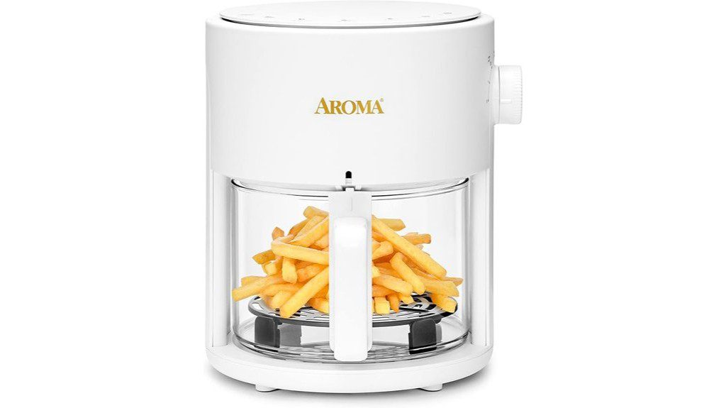 aroma glass air fryer