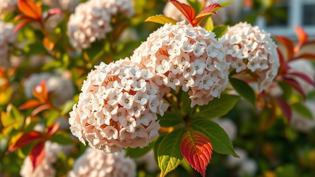 aromatic blossoms vibrant autumn foliage