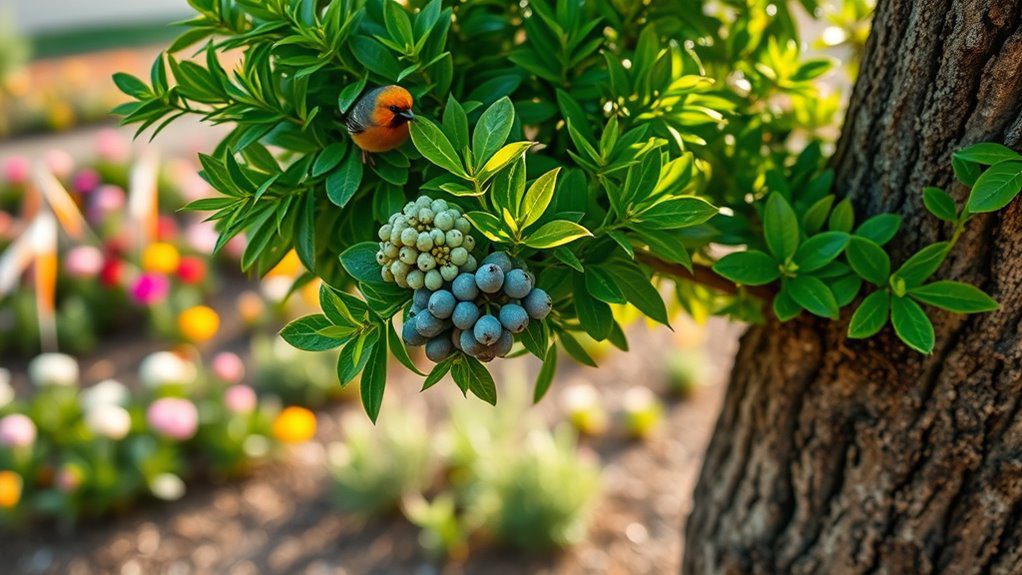 aromatic evergreen shrub foliage