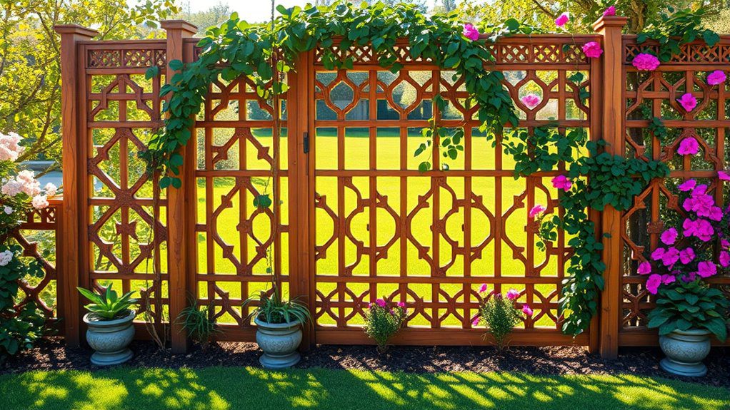artistic garden fence designs