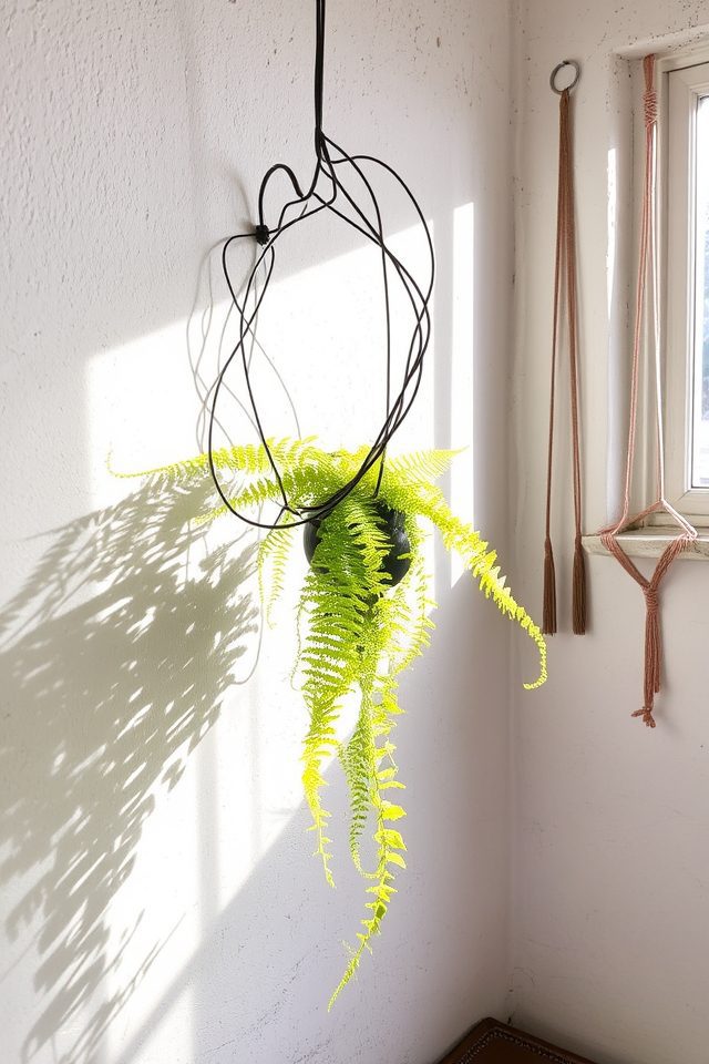 artistic wire plant holders