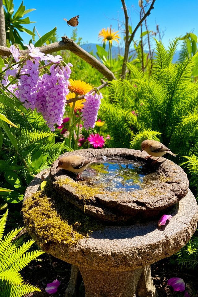 attract birds with bath