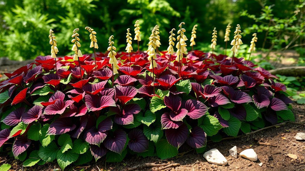 attractive foliage delicate flowers