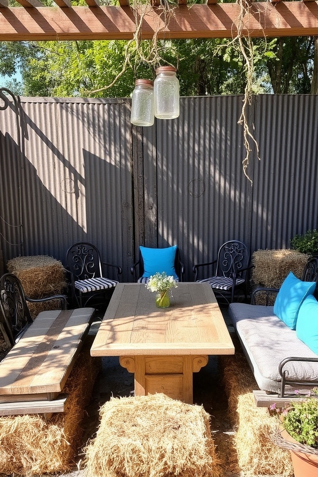 barn inspired reclaimed seating