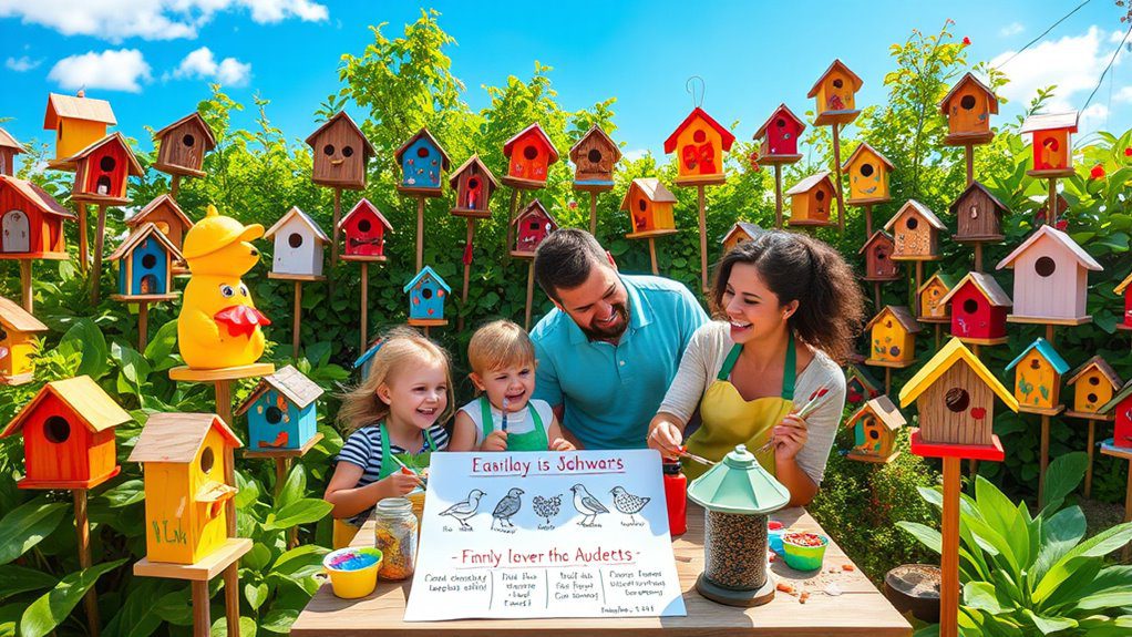 birdhouse station for families
