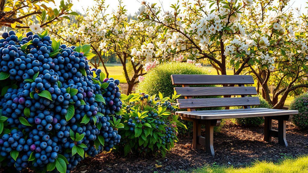 blueberries enhance edible landscapes