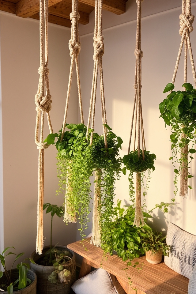 bohemian macram plant hangers