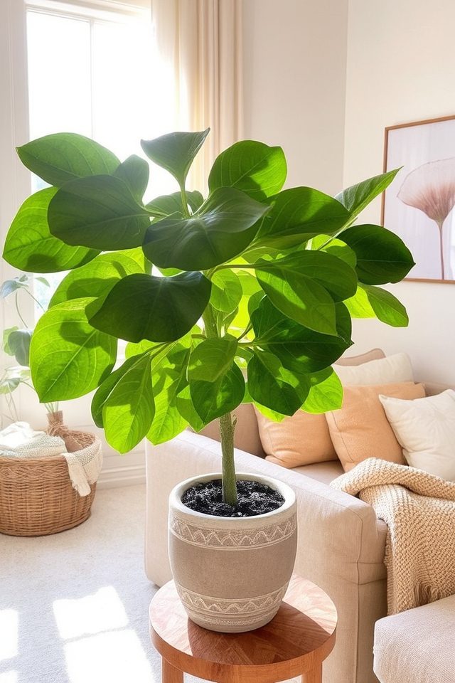 bold tropical indoor greenery