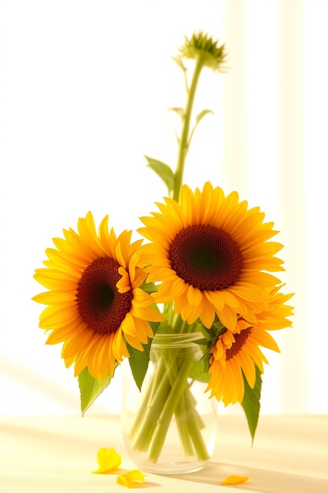 bright yellow happy flowers