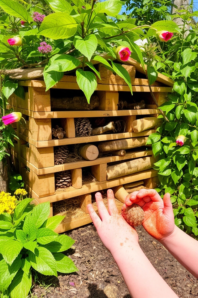 build a beneficial insect shelter