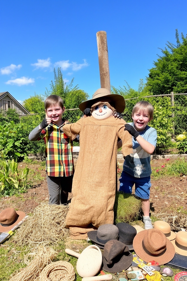 build a creative scarecrow