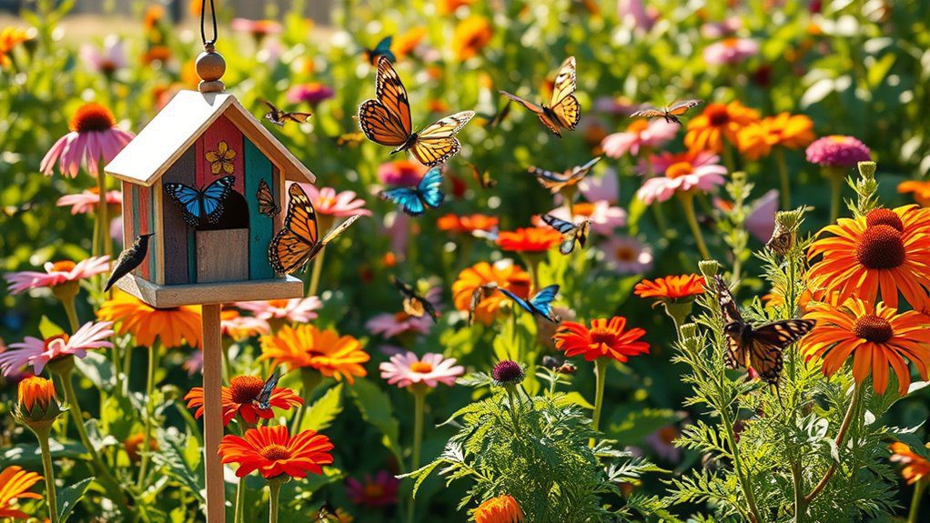 butterflies flowers and whimsy