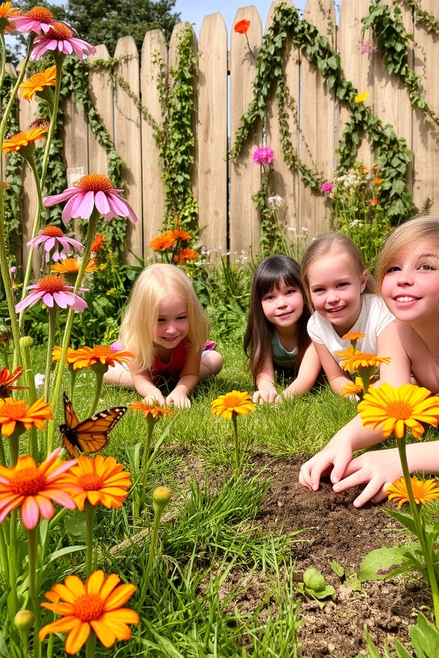 butterfly garden for children
