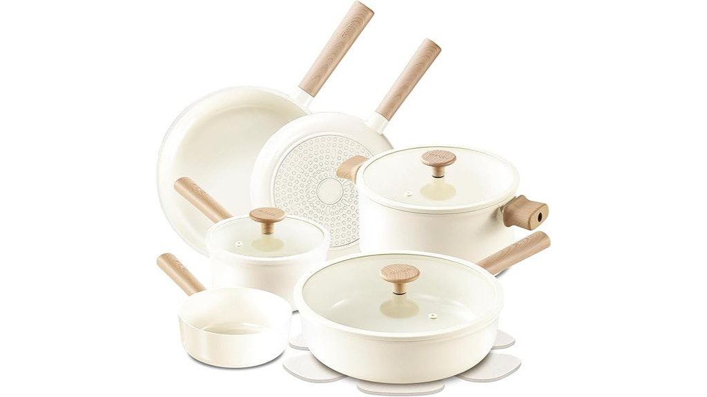 ceramic cookware set included