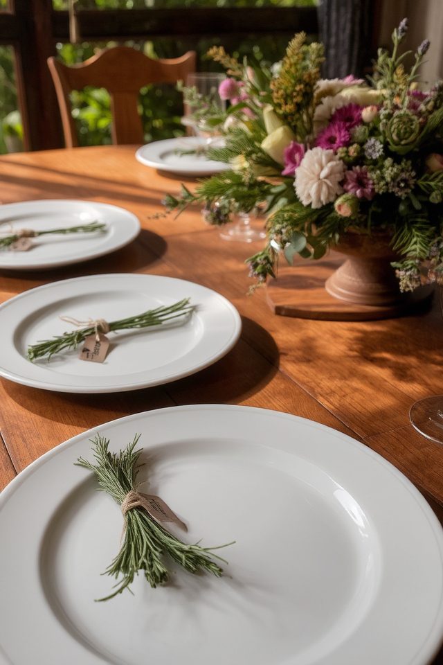 charming aromatic herb bundles