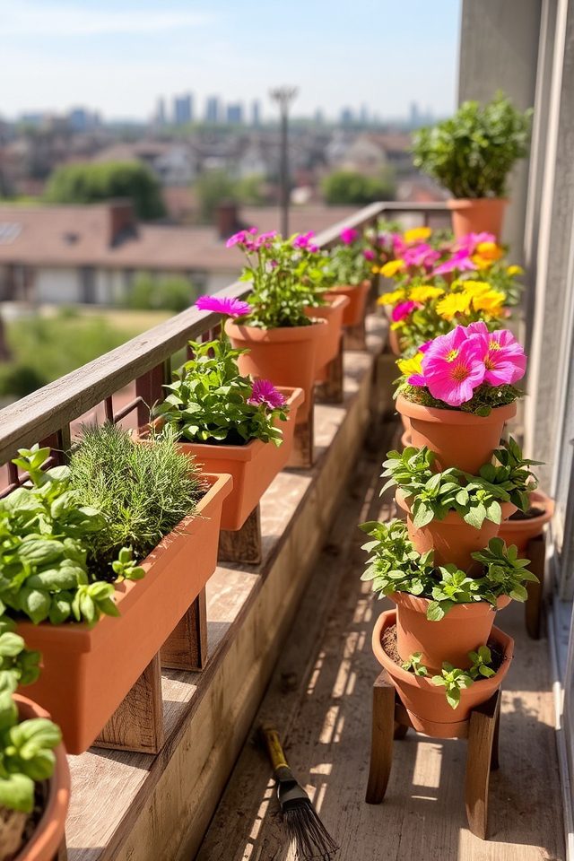 charming balcony plant solution