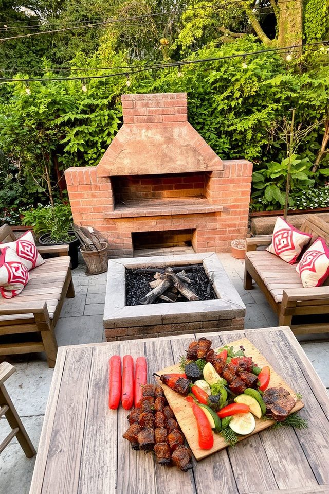 charming bbq grill area